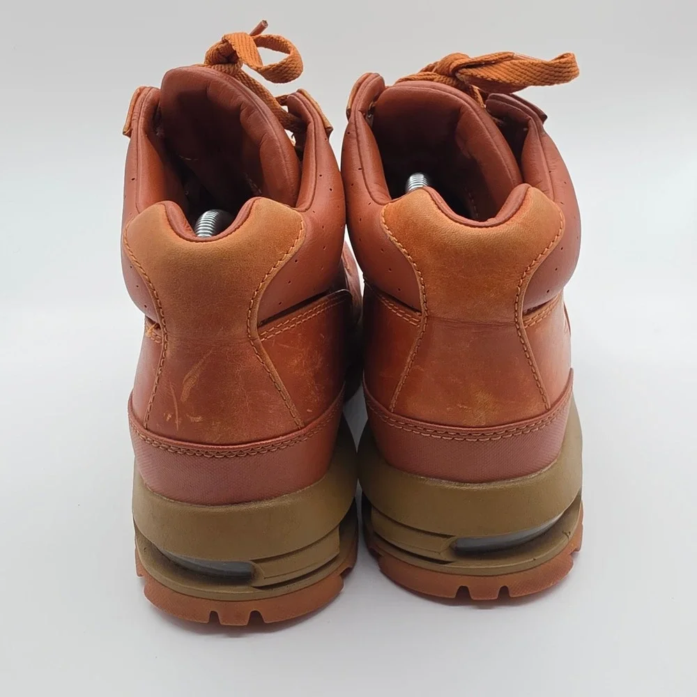 Nike ACG Air Max Goadome Mens 9.5 Brown Leather Hiking Boots Outdoor